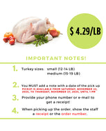 FRESH TURKEY ORDERS